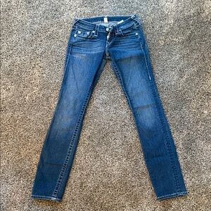 True Religion Women's Dark Blue Skinny Jeans